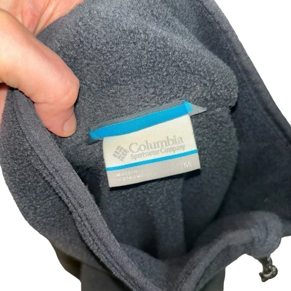 Columbia PFG Men's M Medium 1/4 Zip Fleece Pullover Sweater Mockneck Camping